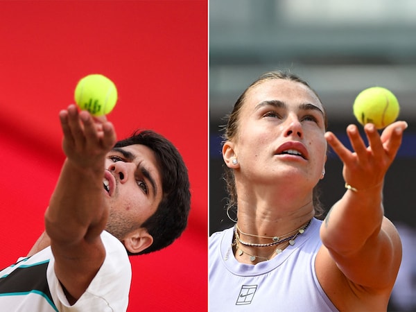 Wimbledon 2025 opens with star (left)Carlos Alcaraz and Aryna Sabalenka
Image: Carlos: Adrian Dennis / AFP Aryna: Piero Cruciatti / AFP