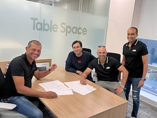 (L-R): The late Amit Banerji, Kunal Mehra, Karan Chopra and Srinivas Prasad