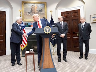 US President Donald Trump shakes the hand of C.C. Wei as he announced an investment of a $100 Billion, four-year investment into American Chip manufacturing by TaiwanÃ­s chipmaking titan TSMC on March 3, 2025.
Image: Roberto Schmidt / AFP