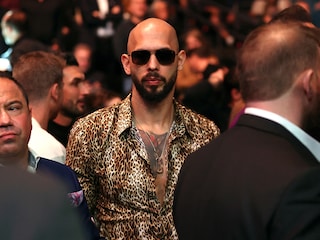 Influencer Andrew Tate attends UFC 313 at T-Mobile Arena on March 08, 2025 in Las Vegas, Nevada.
Image: Ian Maule/Getty Images/AFP