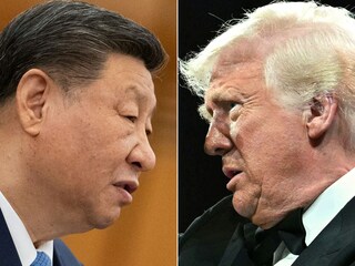 US President Donald Trump has repeatedly claimed that China has reached out for talks on the tariffs, and this week said he believed there was a "very good chance we"re going to make a deal".
Image: Andres Martinez Casares and Saul Loeb / various sources / AFP
