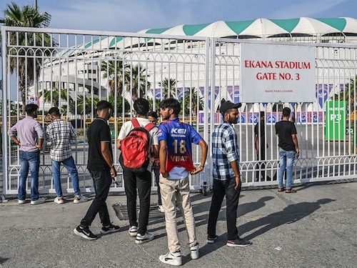 Cricket fans stand outside the Ekana Cricket Stadium in Lucknow on May 9, 2025, after the Indian Premier League (IPL) Twenty20 cricket tournament was suspended for a week following the cross-border tensions between India and Pakistan. Image: Arun SANKAR / AFP Cricket fans stand outside the Ekana Cricket Stadium in Lucknow on May 9, 2025, after the Indian Premier League (IPL) Twenty20 cricket tournament was suspended for a week following the cross-border tensions between India and Pakistan. Image: Arun SANKAR / AFP
