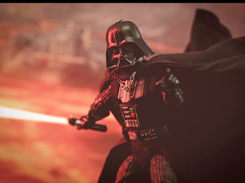 Star Wars Sith Lord Darth Vader with flowing cape
Image: Shutterstock