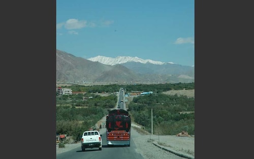 The road North. This road from Kabul goes all the way to Panjshir and Mazar-e-sharief, the stronghold of the erstwhile Northern Alliance                        