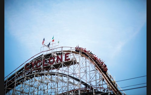 <strong>Free Falling</strong><br />Marriage has often been compared to a roller-coaster ride, but some couples prefer a more literal interpretation of this analogy. The Cyclone Roller-coaster at Coney Island, New York City, is a popular destination <strong>Free Falling</strong><br />Marriage has often been compared to a roller-coaster ride, but some couples prefer a more literal interpretation of this analogy. The Cyclone Roller-coaster at Coney Island, New York City, is a popular destination