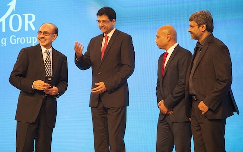 Adi Godrej, chairman of the Godrej Group (extreme left) receives the Conscious Capitalist for the Year award, on behalf of Godrej Consumer Products Ltd from Noshir Kaka, MD, Mckinsey India (2nd left), Anil Uniyal, CEO, Forbes India, CNBC TV18, CNBC Awaaz and CNBC Bajaar and Kiran Kothekar, director, Vector Consulting Group (extreme right) Adi Godrej, chairman of the Godrej Group (extreme left) receives the Conscious Capitalist for the Year award, on behalf of Godrej Consumer Products Ltd from Noshir Kaka, MD, Mckinsey India (2nd left), Anil Uniyal, CEO, Forbes India, CNBC TV18, CNBC Awaaz and CNBC Bajaar and Kiran Kothekar, director, Vector Consulting Group (extreme right)