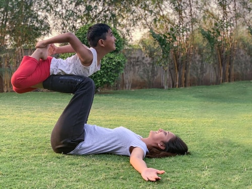 <p><strong>Ahmedabad</strong>: Vansh Pathak, 7</p>
<p>Every evening, Vansh Pathak would look forward to his yoga sessions. During the pandemic, when everyone has been taking online classes, he is one of the lucky ones getting in-person yoga training from his mother, Niharika. &ldquoI love doing yoga and playing outdoor games with mumma,&rdquo he says. &ldquoI like that I wake up at 11 am and sleep by midnight. When I had school, I had to wake up by 5 am and go to bed by 9 pm.&rdquo He now has worksheets to complete, and no online classes.</p>
<p>Niharika is the founder of RhythmRumble, a mother-toddler education programme, and has been finding new ways to keep him engaged. Balancing her work&mdashwhich requires teaching toddlers online&mdashand keeping Vansh engaged has become a challenge, and she often asks him to watch something on Netflix. &ldquoI feel guilty, but I have no choice. How many activities can you come up with?&rdquo</p> <p><strong>Ahmedabad</strong>: Vansh Pathak, 7</p>
<p>Every evening, Vansh Pathak would look forward to his yoga sessions. During the pandemic, when everyone has been taking online classes, he is one of the lucky ones getting in-person yoga training from his mother, Niharika. &ldquoI love doing yoga and playing outdoor games with mumma,&rdquo he says. &ldquoI like that I wake up at 11 am and sleep by midnight. When I had school, I had to wake up by 5 am and go to bed by 9 pm.&rdquo He now has worksheets to complete, and no online classes.</p>
<p>Niharika is the founder of RhythmRumble, a mother-toddler education programme, and has been finding new ways to keep him engaged. Balancing her work&mdashwhich requires teaching toddlers online&mdashand keeping Vansh engaged has become a challenge, and she often asks him to watch something on Netflix. &ldquoI feel guilty, but I have no choice. How many activities can you come up with?&rdquo</p>