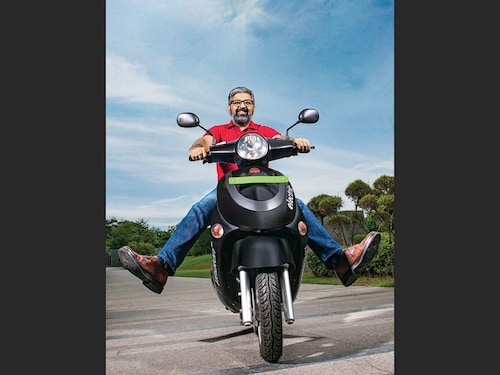  <p>Hero Electric"s managing director Naveen Munjal sits atop the Hero Electric Photon. He is the man behind India&rsquos biggest electric two-wheeler company, which holds 36 percent market share.</p>