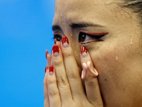 <p>Japan"s Yukiko Inui reacts after the women"s solo free final of artistic swimming at 2023 World Aquatics Championships, Fukuoka, Japan, July 19, 2023 <br /><br /></p> <p>Japan"s Yukiko Inui reacts after the women"s solo free final of artistic swimming at 2023 World Aquatics Championships, Fukuoka, Japan, July 19, 2023 <br /><br /></p>