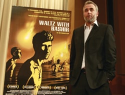 Animated Movies often rally around stories of success and love. It is a gradual ascent of characterization, the unlikely hero. Ari Folman's Waltz with Bashir is none of them. War and its casualties can never be romantic