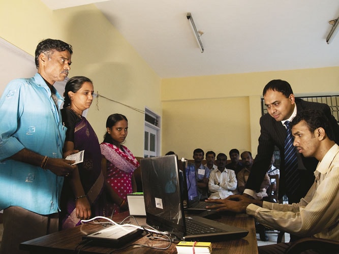 VIRTUAL REMEDY: Early beneficiaries of Wipro's transformation project at an ESIC hospital in Rajaji Nagar, Bangalore