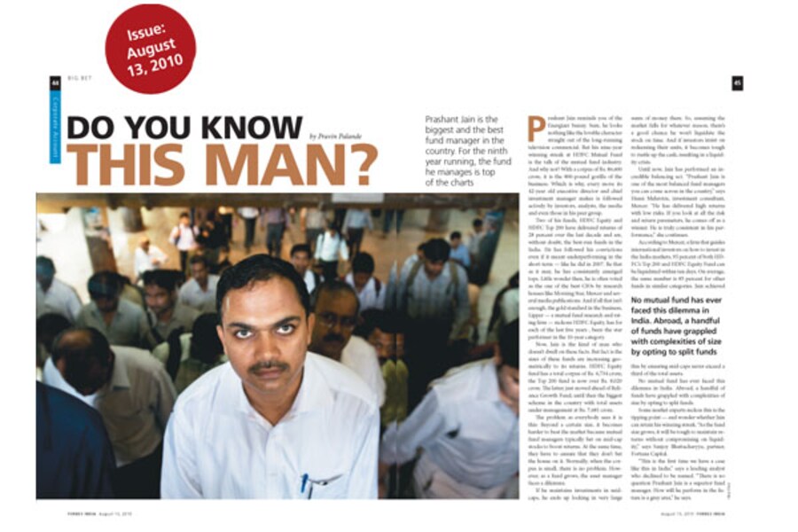 A Look Back: Prashant Jain's Secret Sauce