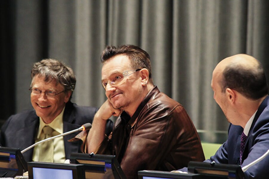 The Thinker and the Salesman: Bill Gates and Bono On Solving Global Poverty