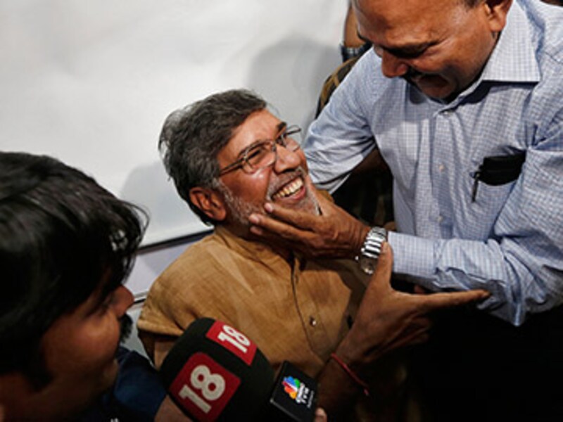 Kailash Satyarthi basks in Nobel glory