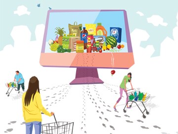 Online Grocery stores mushroom across India