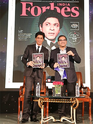 Shah Rukh Khan launches Forbes India Celebrity 100 issue