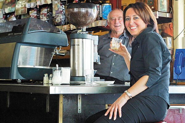 Maria Paoli, a barista trainer and a former national barista competition judge, gets on a caffeine high at the Pellegrini's Espresso Bar, one of Melbourne's most visible and famous cafes