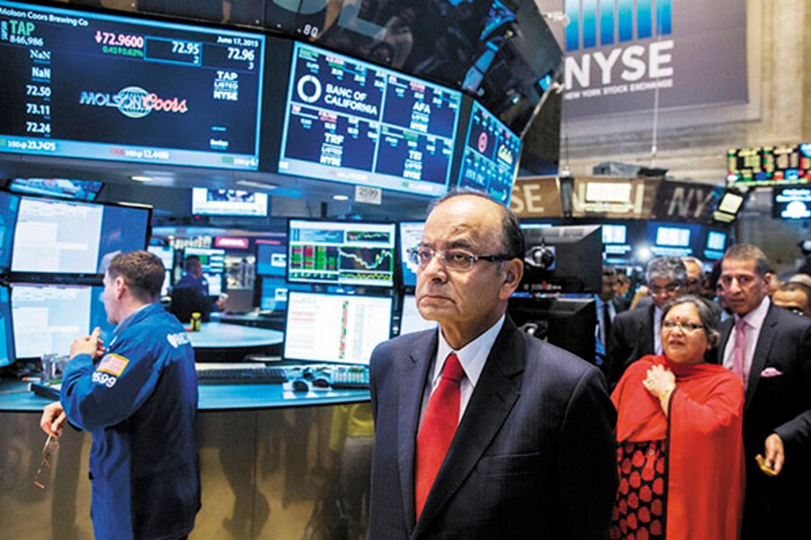 When Jaitley rang the closing bell at New York Stock Exchange