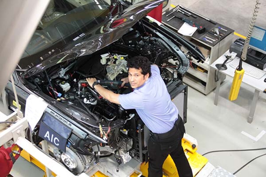 Tendulkar on a new pitch: Assembling a BMW