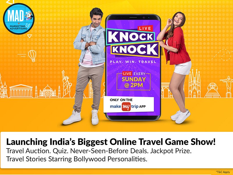 Exclusive: MakeMyTrip unveils in-app live travel gameshow 'Knock Knock'