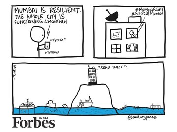 Comic: The 'spirit of Mumbai'