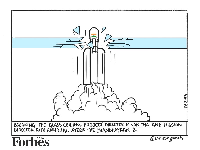 Comic: Chandrayaan-2 breaks through the glass ceiling