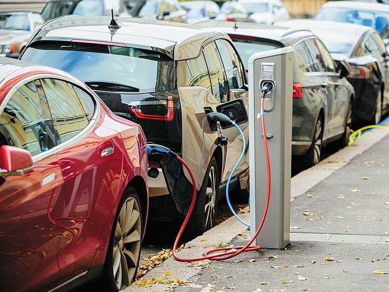 electric cars charging point  