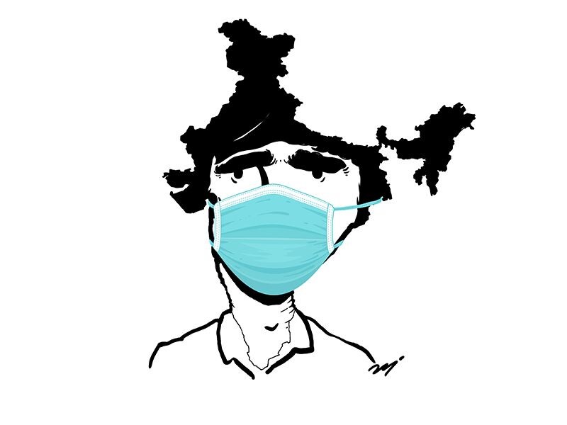 GIF: India's Covid-19 case curve and major hotspots