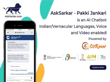 Ankush Sabharwal led AskSarkar.com, Powered by CoRover among the winners of Aatma Nirbhar App Innovation Challenge