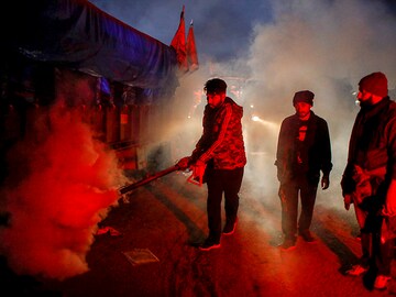 Photo of the Day: Fumigation at farmer protest site