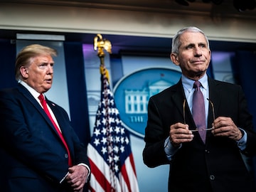 Trump calls Dr Fauci 'alarmist', makes false virus claims in interview