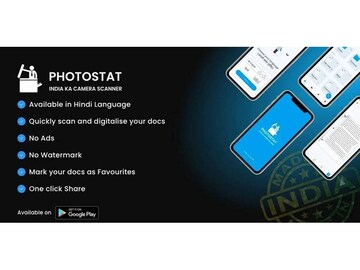 PhotoStat App is an Indian App - Your User friendly tool for Easy Scan and Share