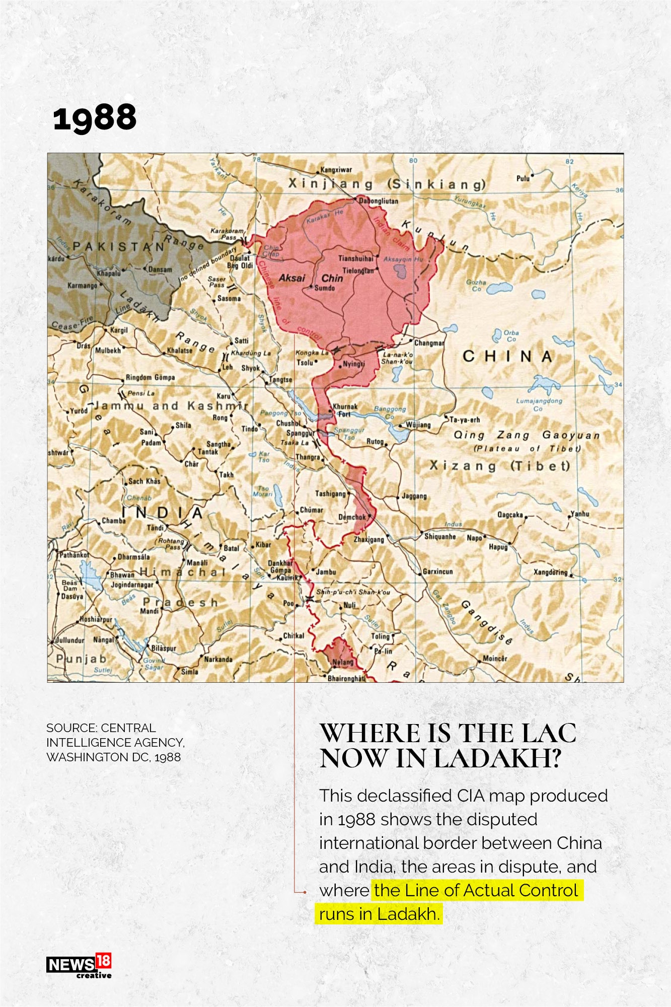 China-India border dispute, told through rare maps