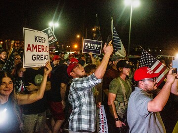 Photo of the Day: Armed Trump supporters shut down Arizona counting centre in protest