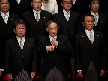 Photo of the day: Japan's new Prime Minister, Yoshihide Suga, takes charge