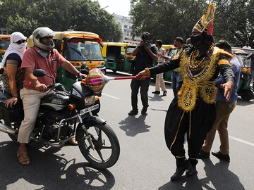 Photo of the Day: Not wearing a mask? Yamraj is watching