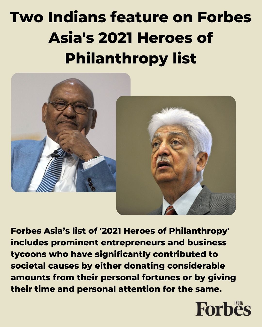 Vedanta's Anil Agarwal and Wipro's Azim Premji make it to 'Asia's 2021 Heroes of Philanthropy' list