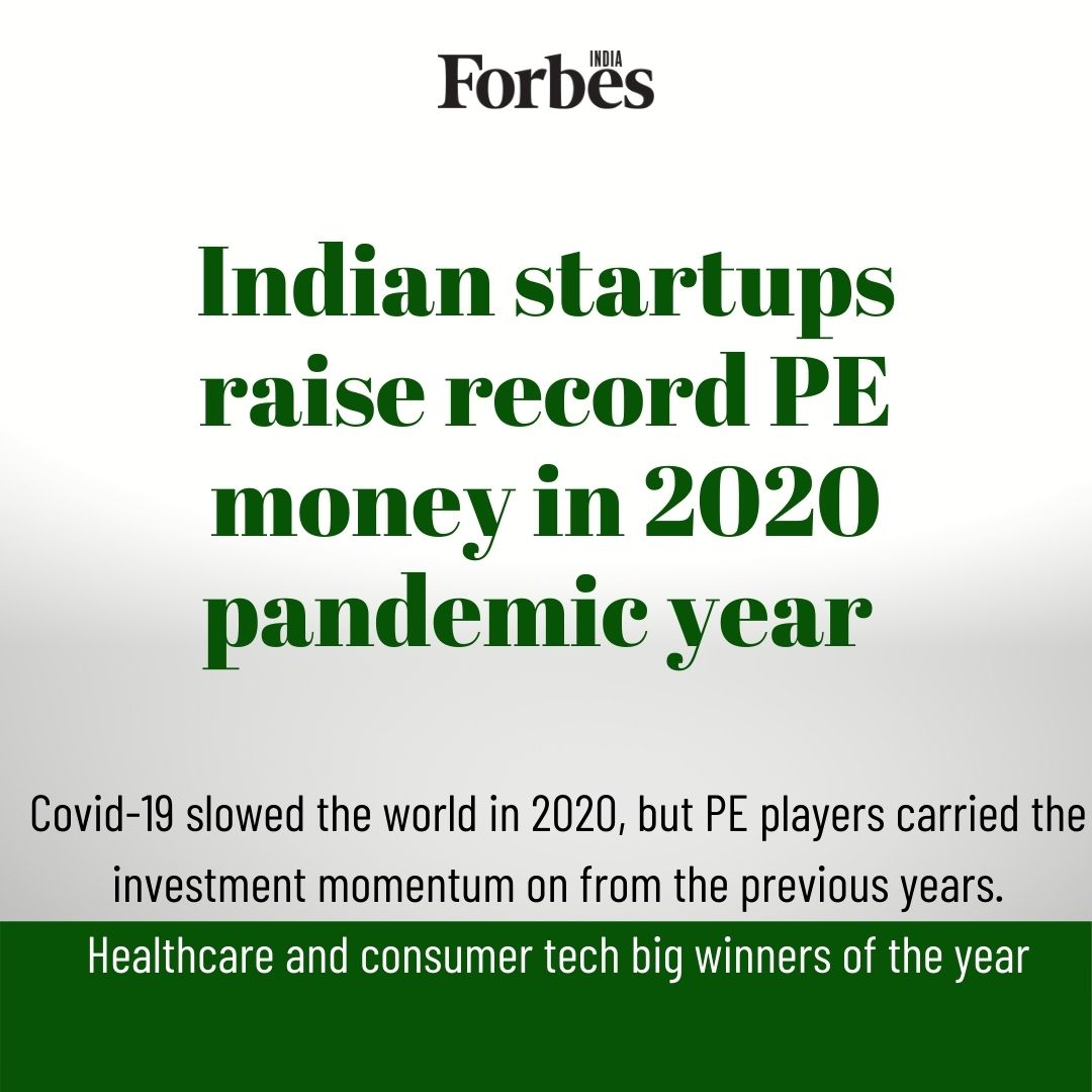 News By Numbers: Record $62 billion pumped into Indian startups by PEs in pandemic year