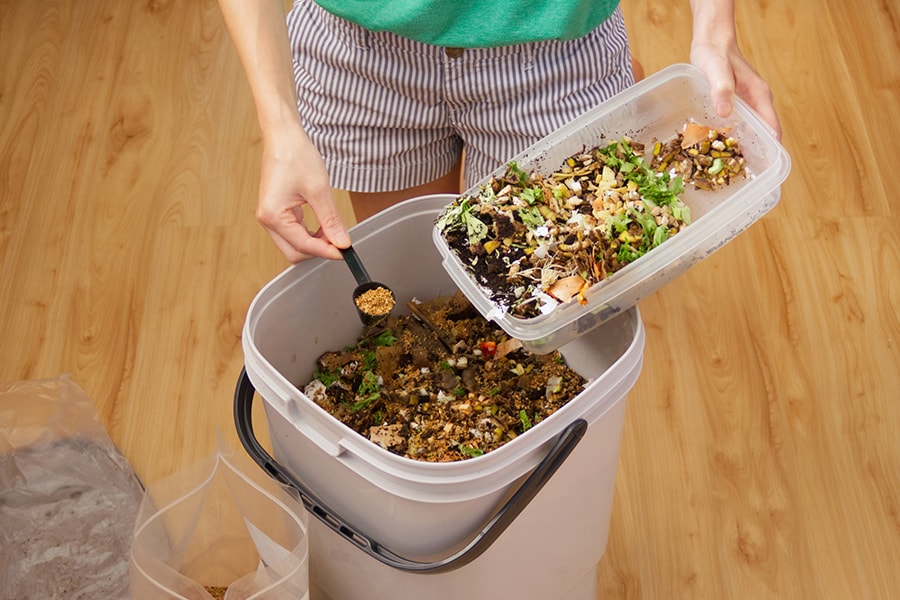 Bokashi is a compost system that's suitable for city living. (Credit: Photography MyBears / Shutterstock)