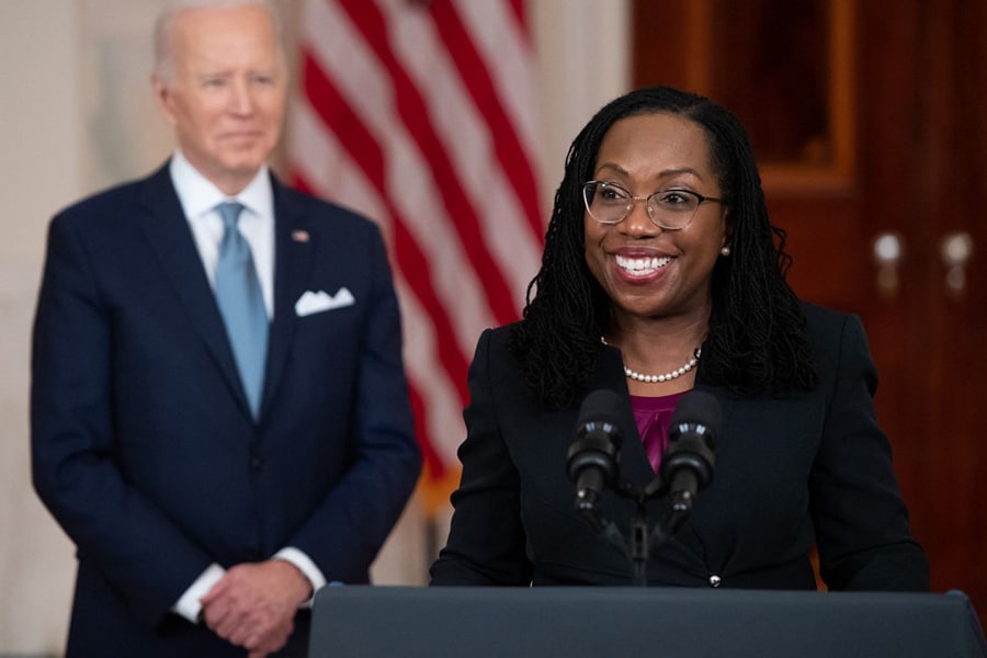 Ketanji Jackson is the only nominee of a Democratic president to be confirmed since Elena Kagan in 2010. Image: Saul Loeb/AFP