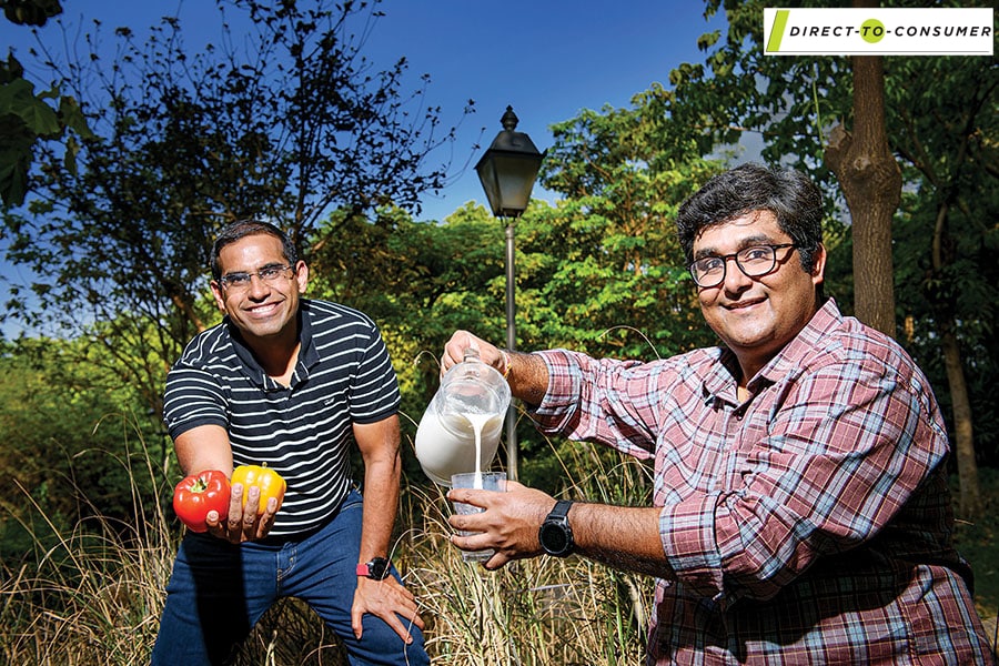 Chakradhar Gade (right) and Nitin Kaushal co-founded Country Delight in 2011
Image: Amit Verma