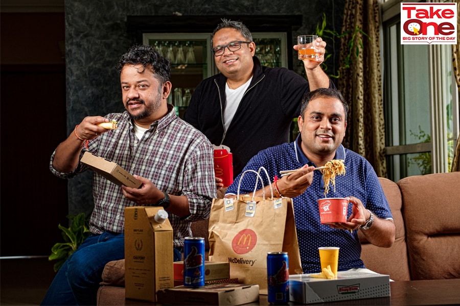 Left to Right- Anirban Majumdar (COO), Manav Gupta (Chief of Growth) and Saurabh Gupta (CEO)
Image: Nishant Ratnakar for Forbes India