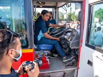 Photo of the day: Women take the wheel