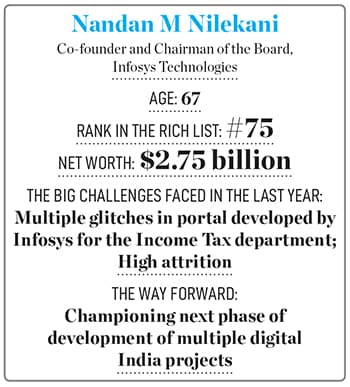 Nandan Nilekani, co-founder and chairman of the board, Infosys Technologies
Image: Samyukta Lakshmi / Bloomberg via Getty Images