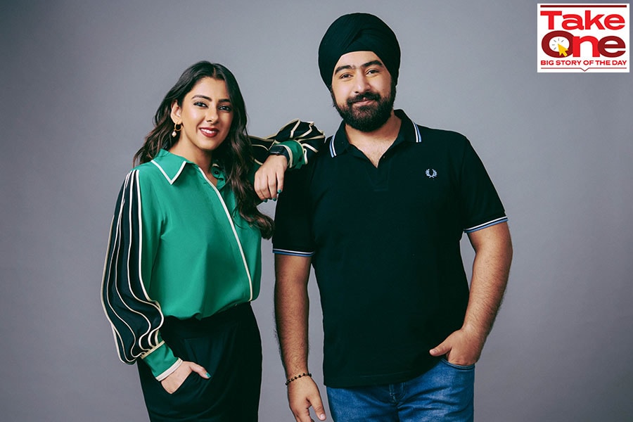 Priyanka Kanwar and Prabhtej Bhatia co Founder of Falcon