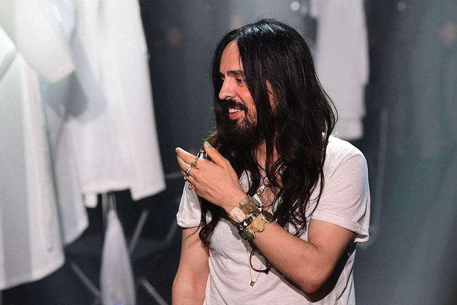 Fashion designer Alessandro Michele left Gucci last month.
Image: Miguel Medina / AFP