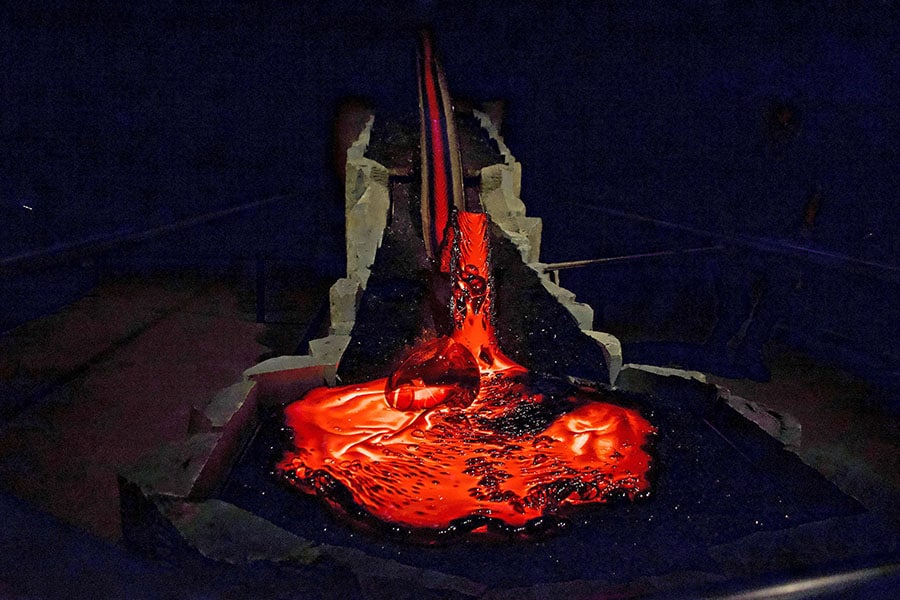 Hundreds of thousands of curious onlookers have flocked to watch the hypnotising jets of lava at Iceland's Mount Fagradalsfjall after two eruptions over the last year just 40 kilometres (25 miles) from Reykjavik. Image: Jeremie Richard / AFP 