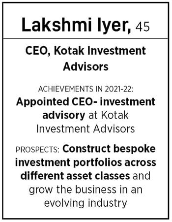 Lakshmi Iyer, CEO, Kotak Investment Advisors
Image: Neha Mithbawkar for Forbes India