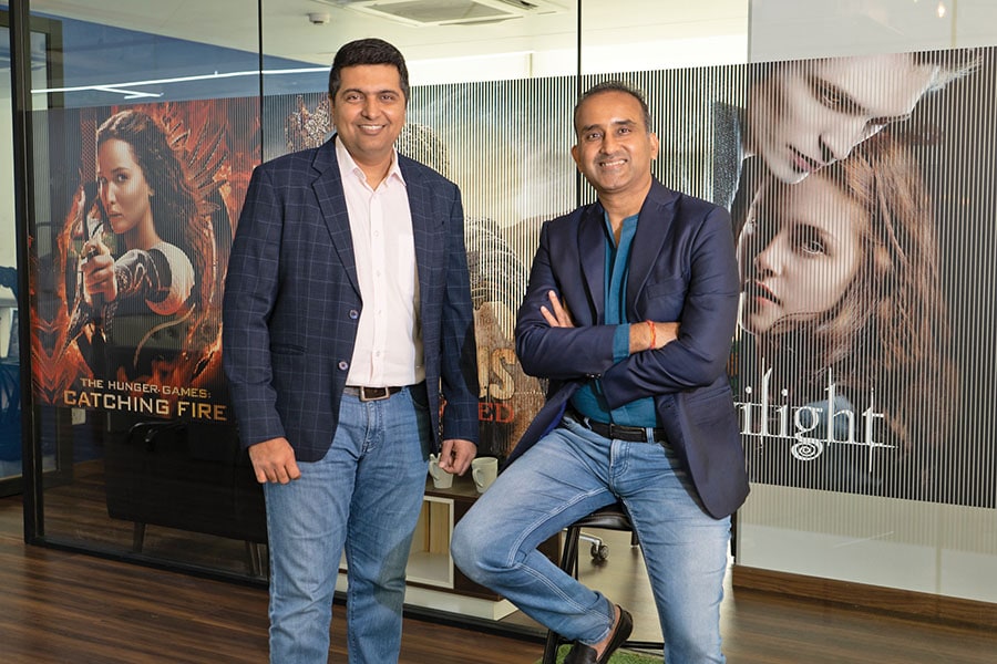 
Amit Dhanuka (left), Executive Vice President with Rohit Jain (right), MD, Emerging Markets Asia, Lionsgate. Image: Neha Mithbawkar for Forbes India