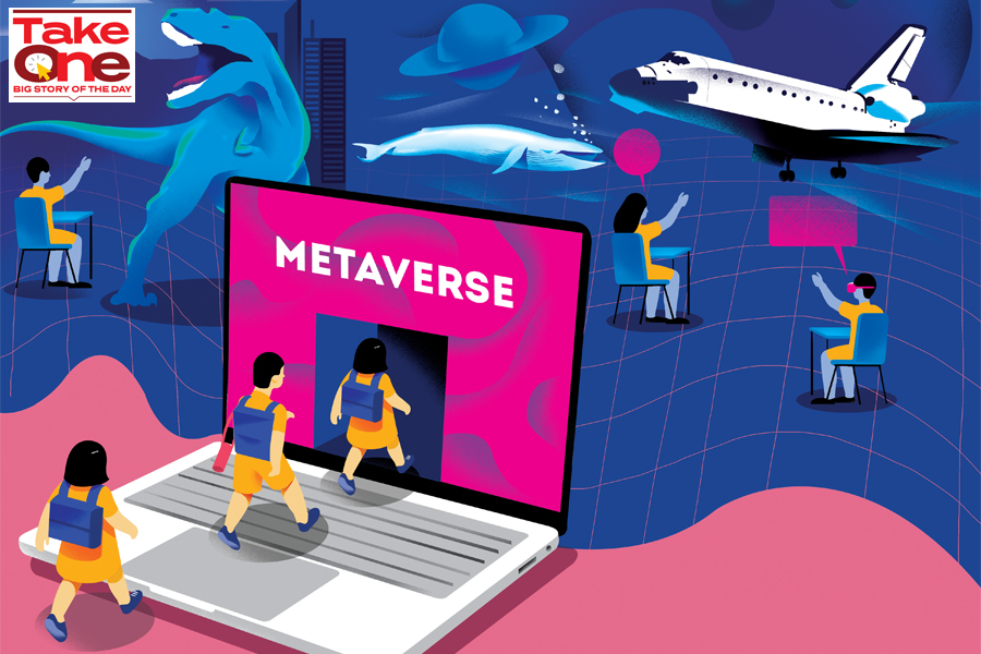 Metaverse is a move towards improvising a personalised and engaging experience for the kids
Illustration: Sameer Pawar